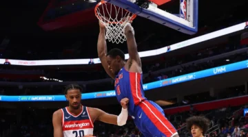 كانينغهام يقود بيستونز لانتصار قوي على ويزاردز في دوري السلة الأمريكي